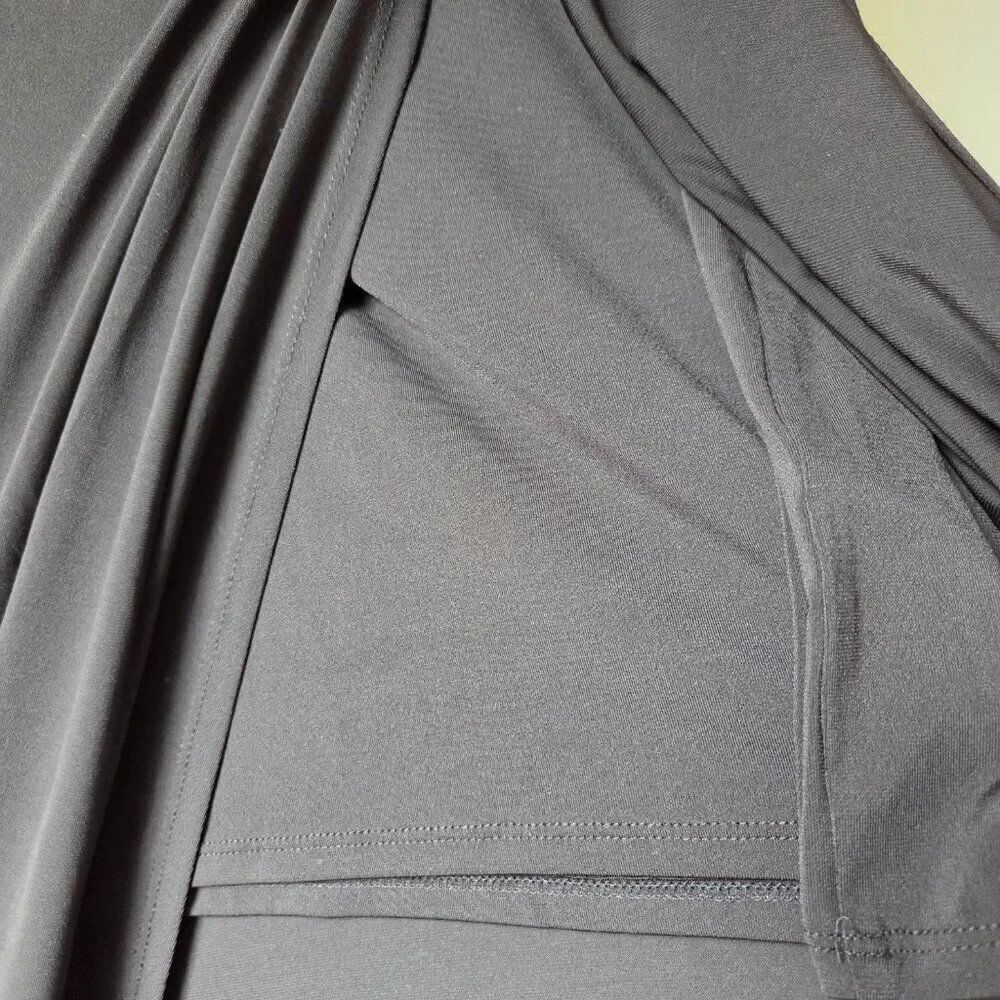 NWT NINE WEST BLACK WRAP / TIE STYLE MIDI SKIRT SIZE XL - Picture 9 of 16